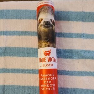 Sloth window sticker